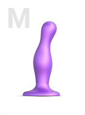 strap-on-me Dildo Plug Curvy, M / фиолетовый металлик