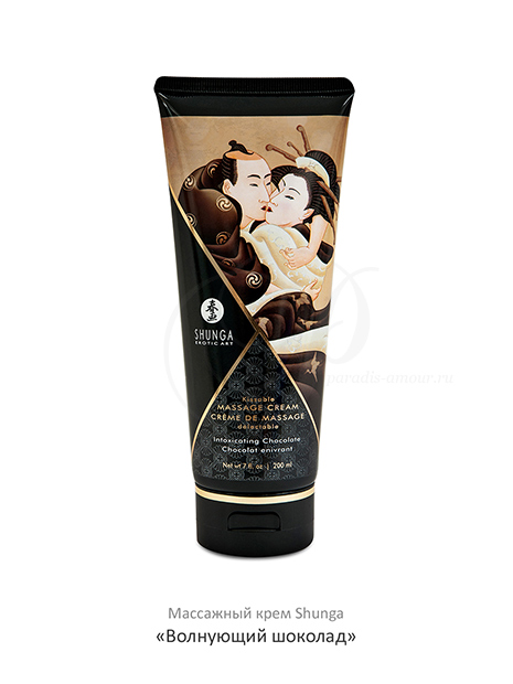 Массажный крем Shunga Kissable Massage Cream, «волнующий шоколад»
