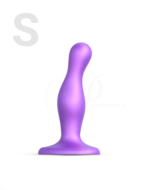 strap-on-me Dildo Plug Curvy, S / фиолетовый металлик